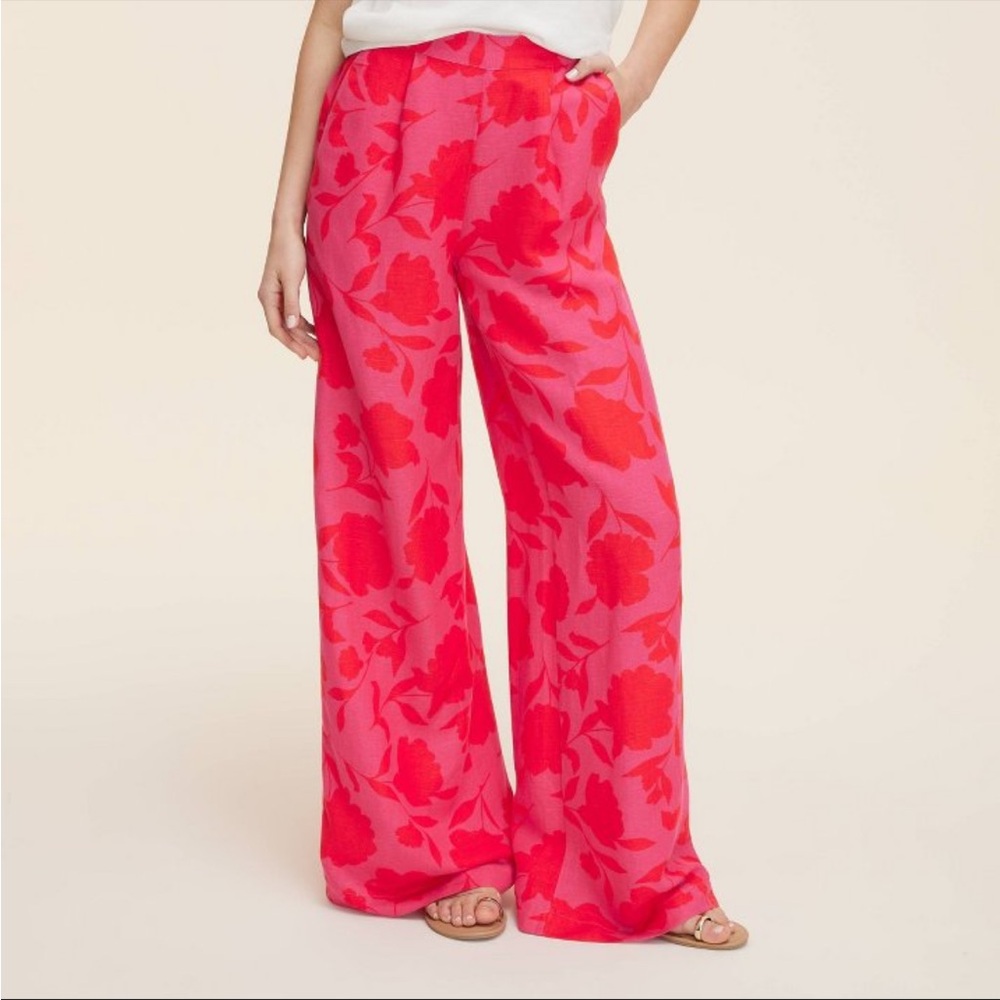 Kate Spade New York x Target Floral Pink Wide-Leg Pants